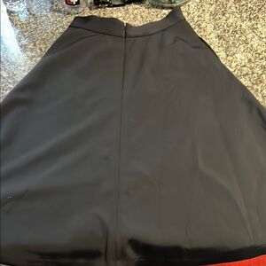 Banana Republic Black Midi A-Line Skirt